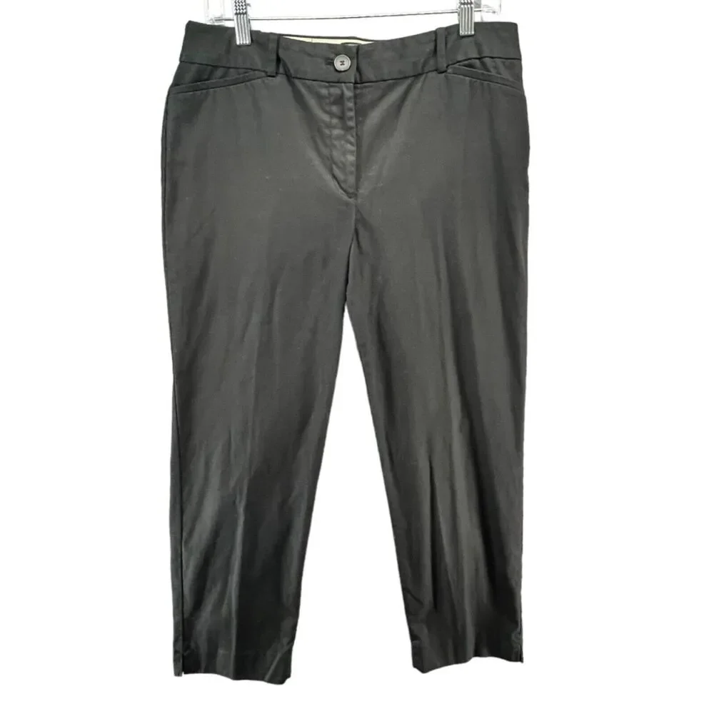 Talbots Pants‎ Womens 10 The Perfect Crop Stretch Spandex Cropped Comfort Capri